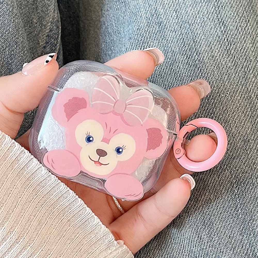 Vỏ Bảo Vệ Hộp Sạc Tai Nghe Airpods 1 2 3 Pro 2 Bluetooth Không Dây Chất Liệu Silicon Cứng Họa Tiết Chú Gấu Dễ Thương