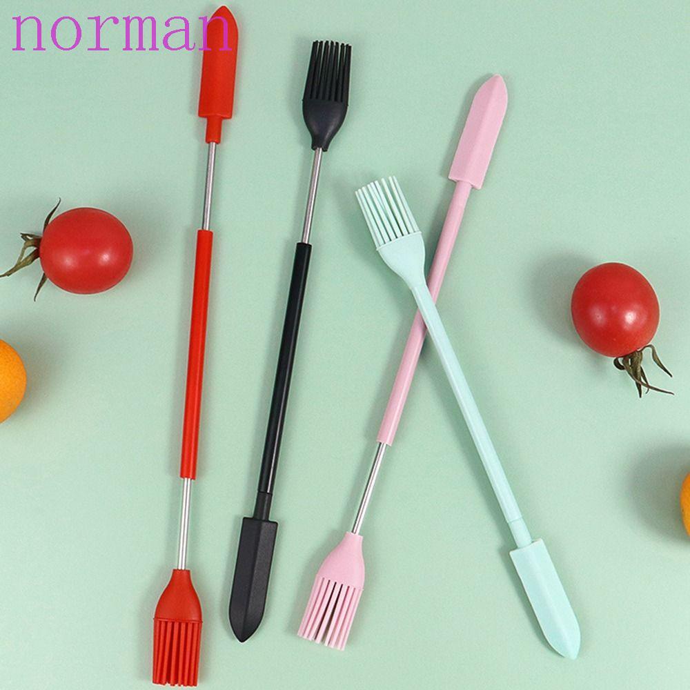 NORMAN Cọ Silicone Hai Đầu Dùng Quét Dầu / Kem / Mặt Nạ Tiện Dụng