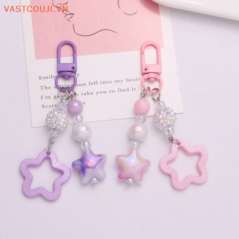 Móc Khóa Thủ Công Hình Ngôi Sao Năm Cánh Màu Gradient VN