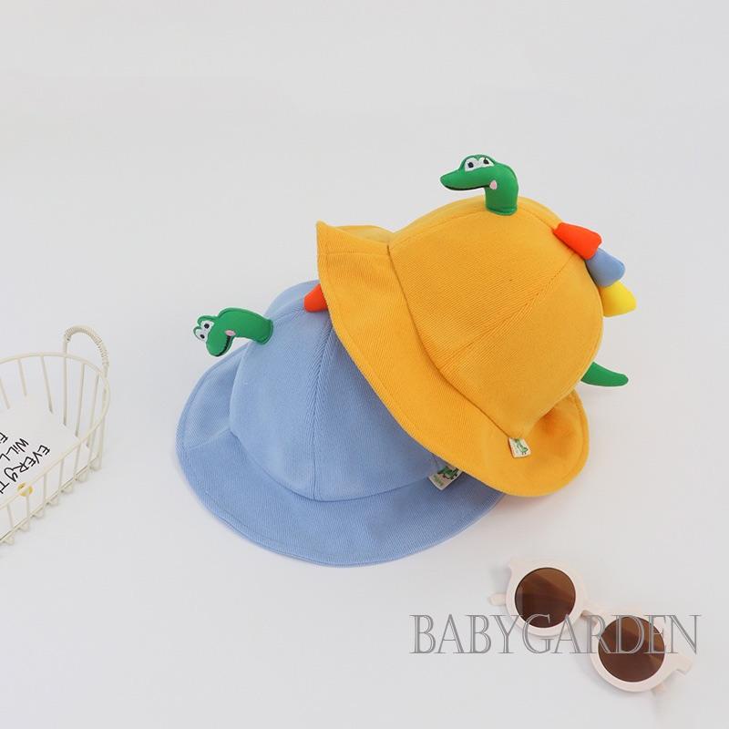 Mũ Tai Bèo Vành Rộng Họa Tiết Khủng Long Thời Trang Mùa Hè Cho Bé 1-2 Tuổi