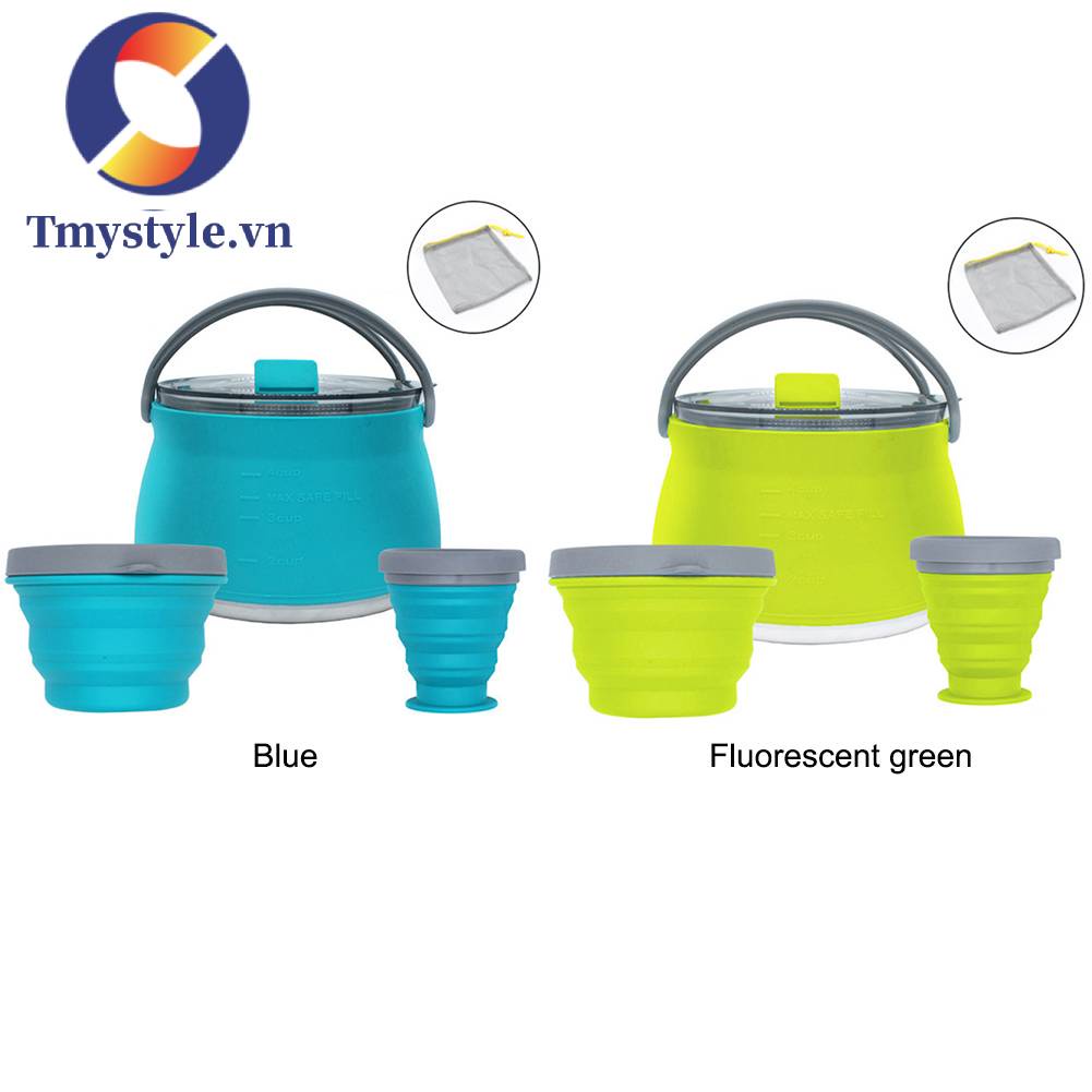 Bộ 3 Ly Uống Nước Silicone Có Thể Gấp Gọn Tiện Lợi