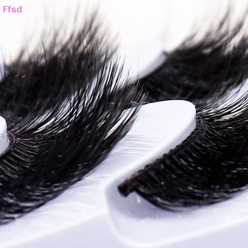{Ffsd} Set 5 Cặp Lông Mi Giả 3D Từ Lông Chồn Tự Nhiên