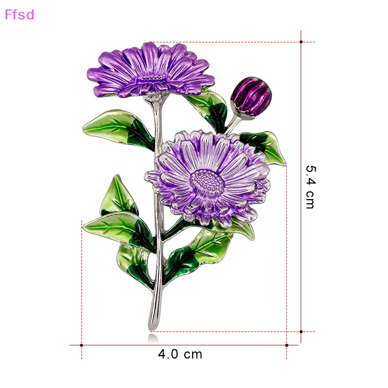 {Ffsd} Ghim Cài Áo Sơ Mi Hình Hoa Cúc Tráng Men Dành Cho Đám Cưới * Hàng Bán Chạy
