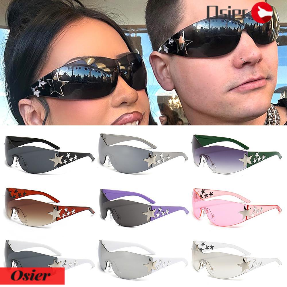 OSIER1 Kính Mát Không Vành Y2K Chống Tia UV400 Hợp Thời Trang