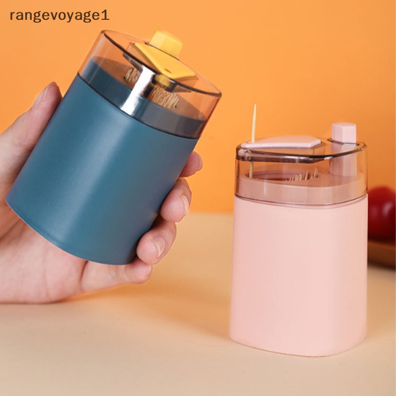 Hộp Đựng Tăm Xỉa Răng Tự Động Dạng Nhấn Bằng Rơm Lúa Mì Nhỏ Gọn [rangevoyage1]