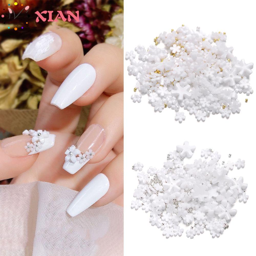 XIANTIN Sticker Dán Móng Họa Tiết Hoa 3D