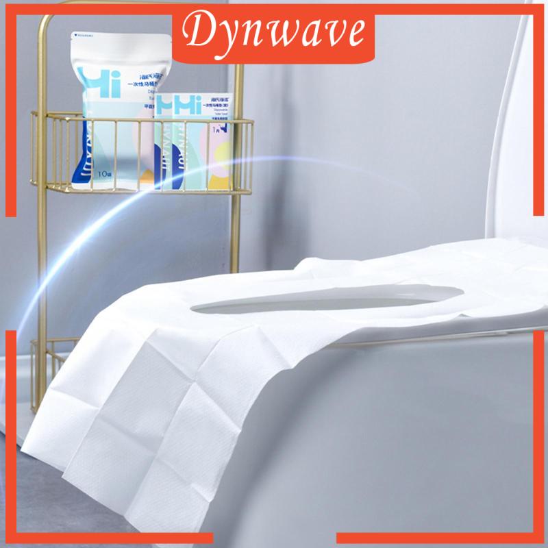 Set 10 Vỏ Bọc Bệ Ngồi Toilet Dùng Một Lần Cho Nhà Tắm / Văn Phòng /