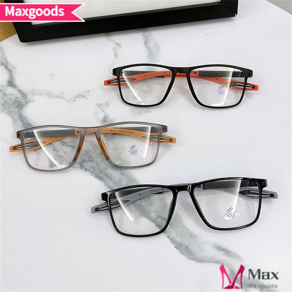 MAXG Kính Chống Tia Sáng Xanh Gọng Lớn Bằng Silica Gel Thời Trang Cho Nam Và Nữ