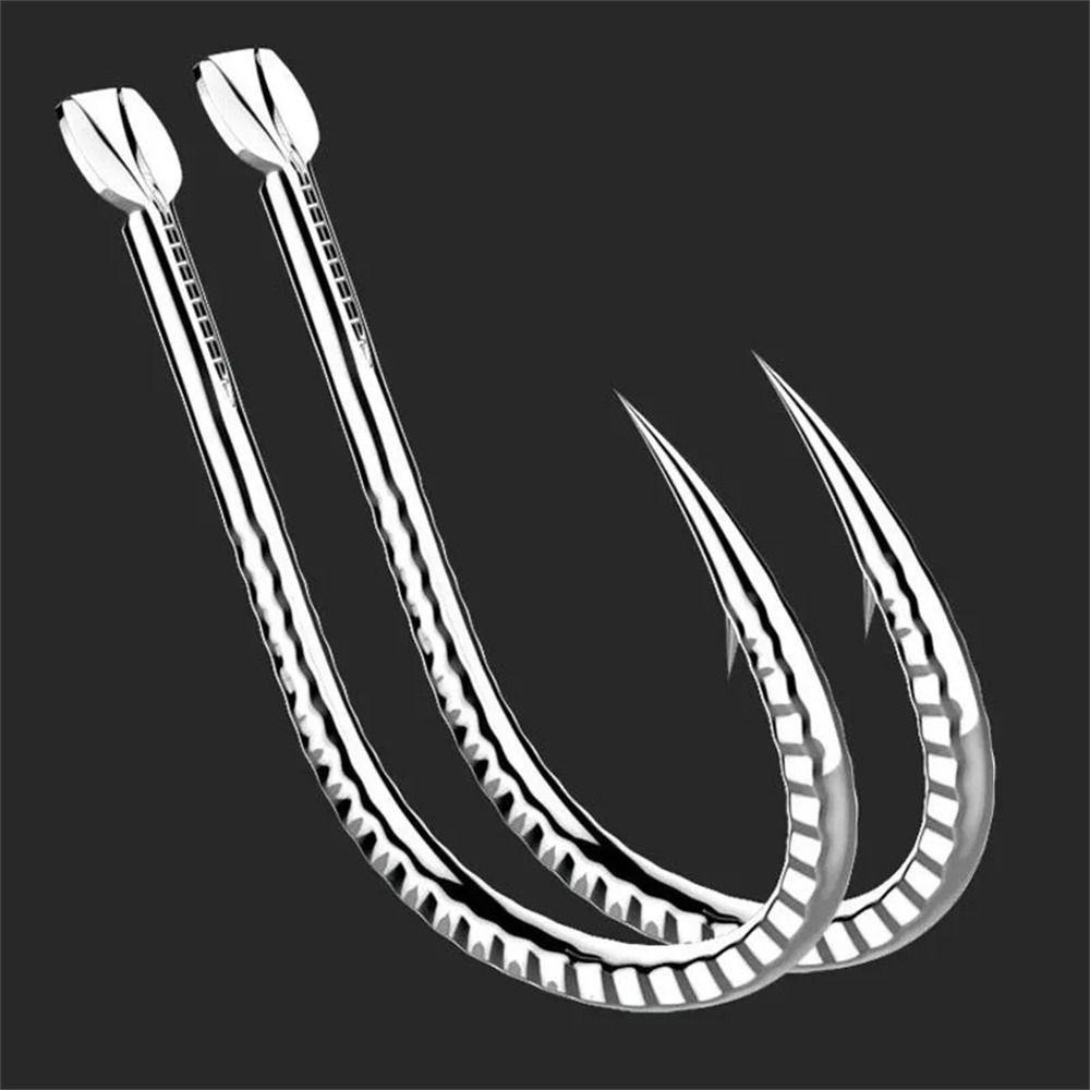 MALCOLM Set 20 Móc Câu Cá Bằng Hợp Kim Titan Màu Đen Siêu Chắc