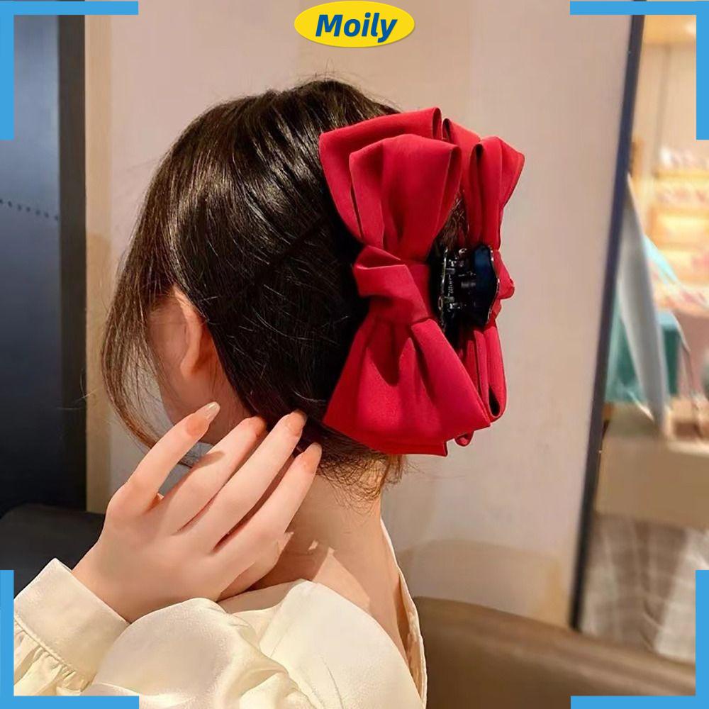 MOILYVN Kẹp Tóc Hình Cá Mập Bằng Vải Không Trơn Dễ Thương Thời Trang Dành Cho Bạn Nữ