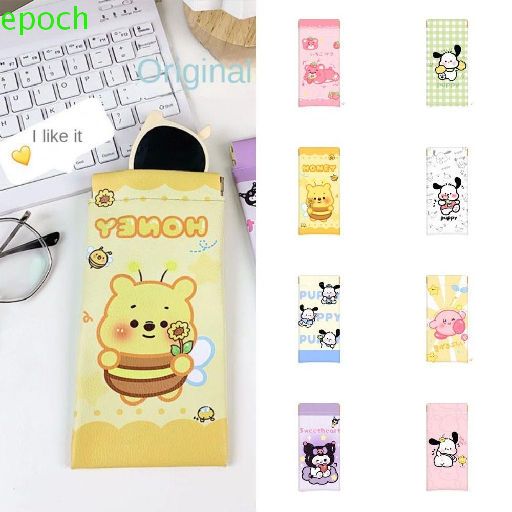 EPOCH Túi Đựng Mỹ Phẩm / Kính Mát Cỡ Lớn Mềm Mại Họa Tiết Hoạt Hình Phong Cách Hàn Quốc Cho Nam