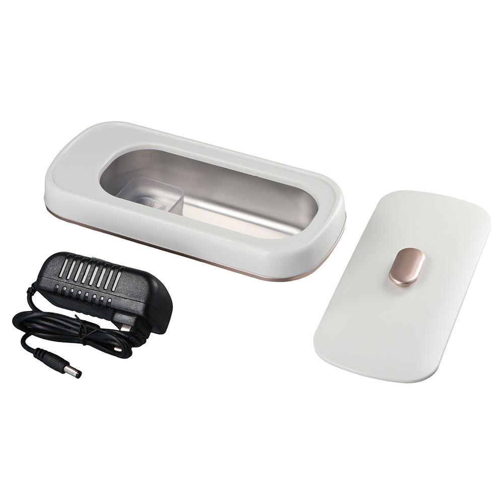 ESPO Máy Vệ Sinh Trang Sức Siêu Âm Màu Trắng Tiếng Ồn Thấp 47KHZ 350ML Bằng Thép Không Gỉ