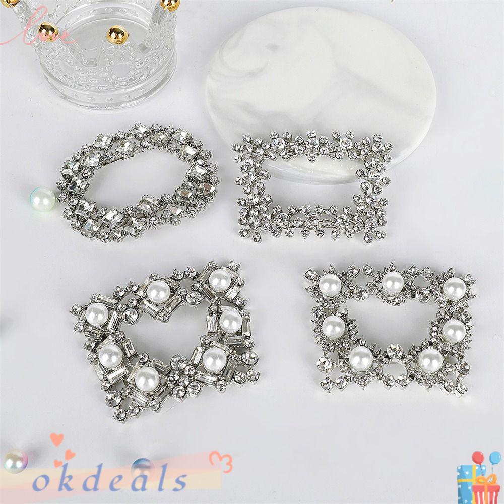 OKDEALS 1 Cặp Kẹp Kim Loại Trang Trí Giày