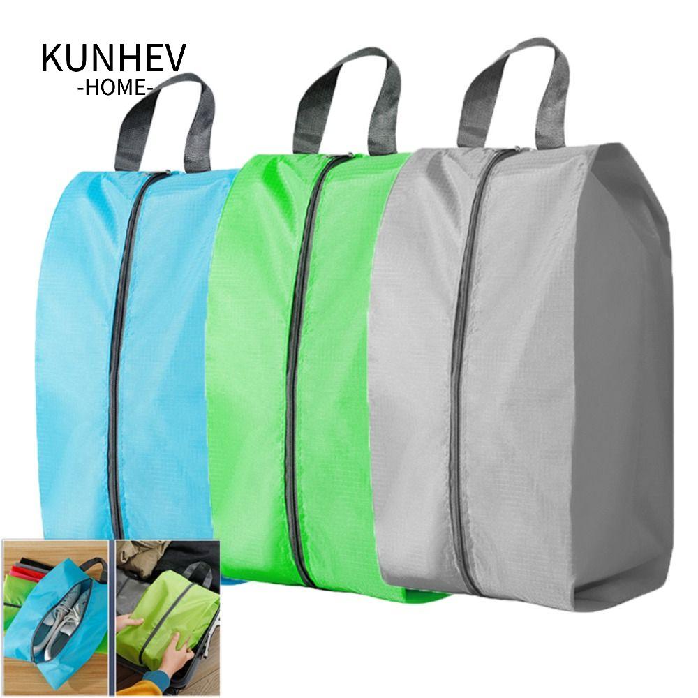 KUNHEV Bộ 4 Túi Đựng Giày Chống Thấm Nước Chống Bụi Sức Chứa Lớn Có Khóa Kéo Chắc Chắn