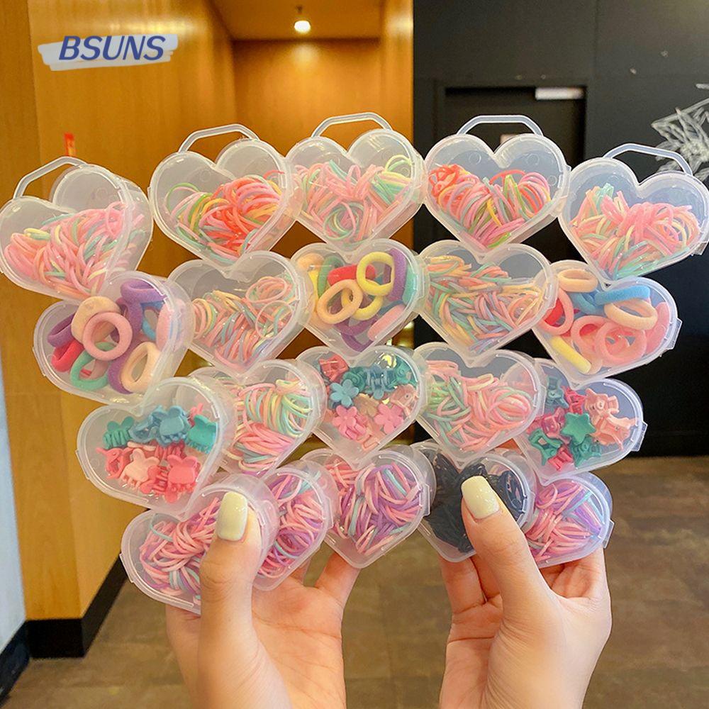 BSUNS Dây Cột Tóc Cao Su Co Giãn Hình Ngôi Sao Hoạt Hình Cho Bé Gái