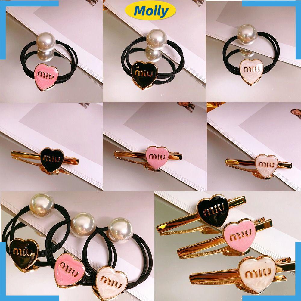 MOILYVN Kẹp Tóc Kim Loại Hình Trái Tim Thời Trang Dành Cho Nữ