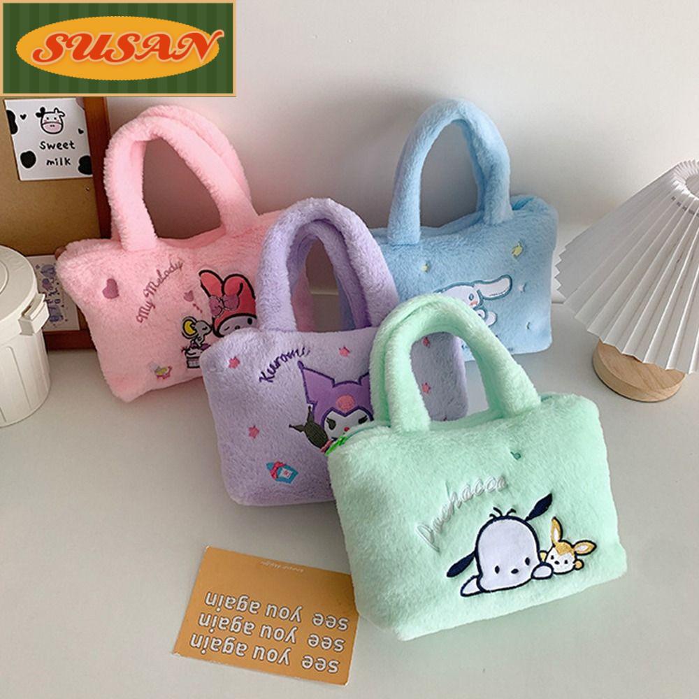 SUSANS Túi Xách Hình Kuromi Cinnamoroll Nhồi Bông Đáng Yêu