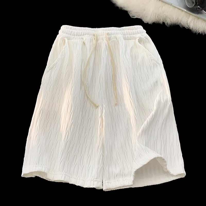 Quần Short Ống Rộng Phong Cách Retro Đường Phố Mỹ Thời Trang Mùa Hè Cho Nam