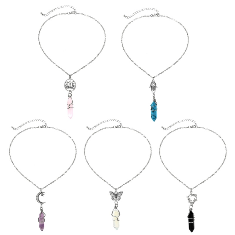 Vòng cổ Mặt Đá Quý Tự Nhiên Có Thể Điều Chỉnh Kích Cỡ Dành Cho Nữ