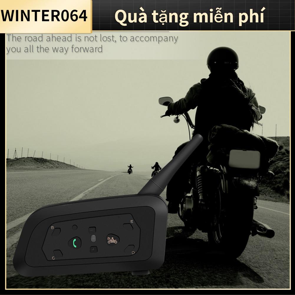 Winter064 Mũ bảo hiểm xe máy EJEAS V6 Pro 800M Tai nghe liên lạc nội bộ Bluetooth 6 người dùng