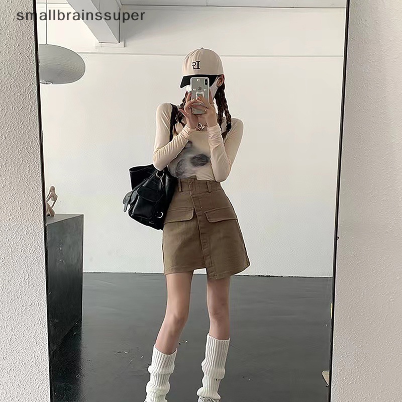 Chân Váy Chữ A Lưng Cao Thời Trang Mùa Hè Cho Nữ