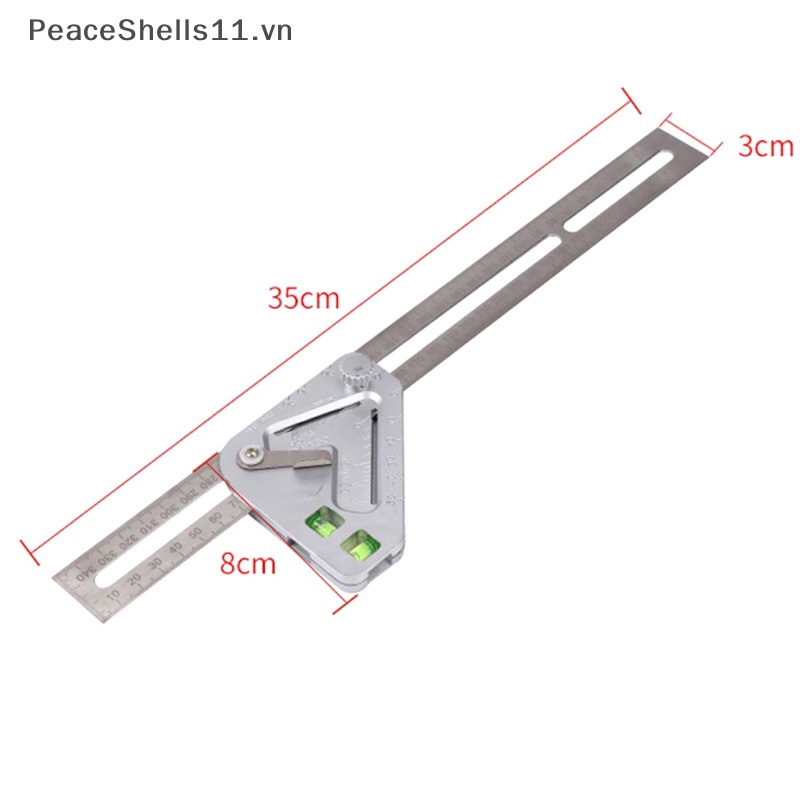 Thước Đo Góc Tam Giác Bằng Nhựa ABS Chuyên Dụng Làm Mộc