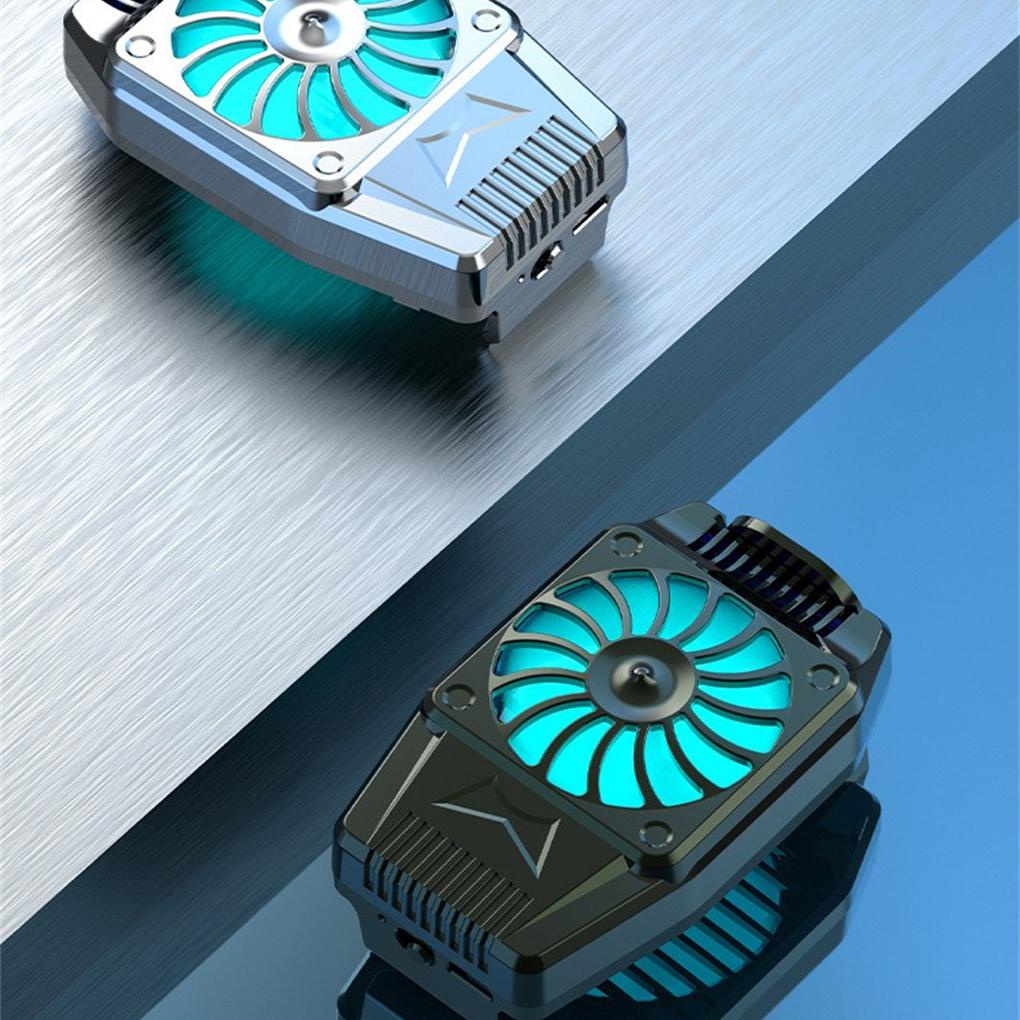 Quạt Tản Nhiệt Tốc Độ Cao Không Trượt Có Kẹp Gắn Điện Thoại Di Động Có Thể Sạc Lại