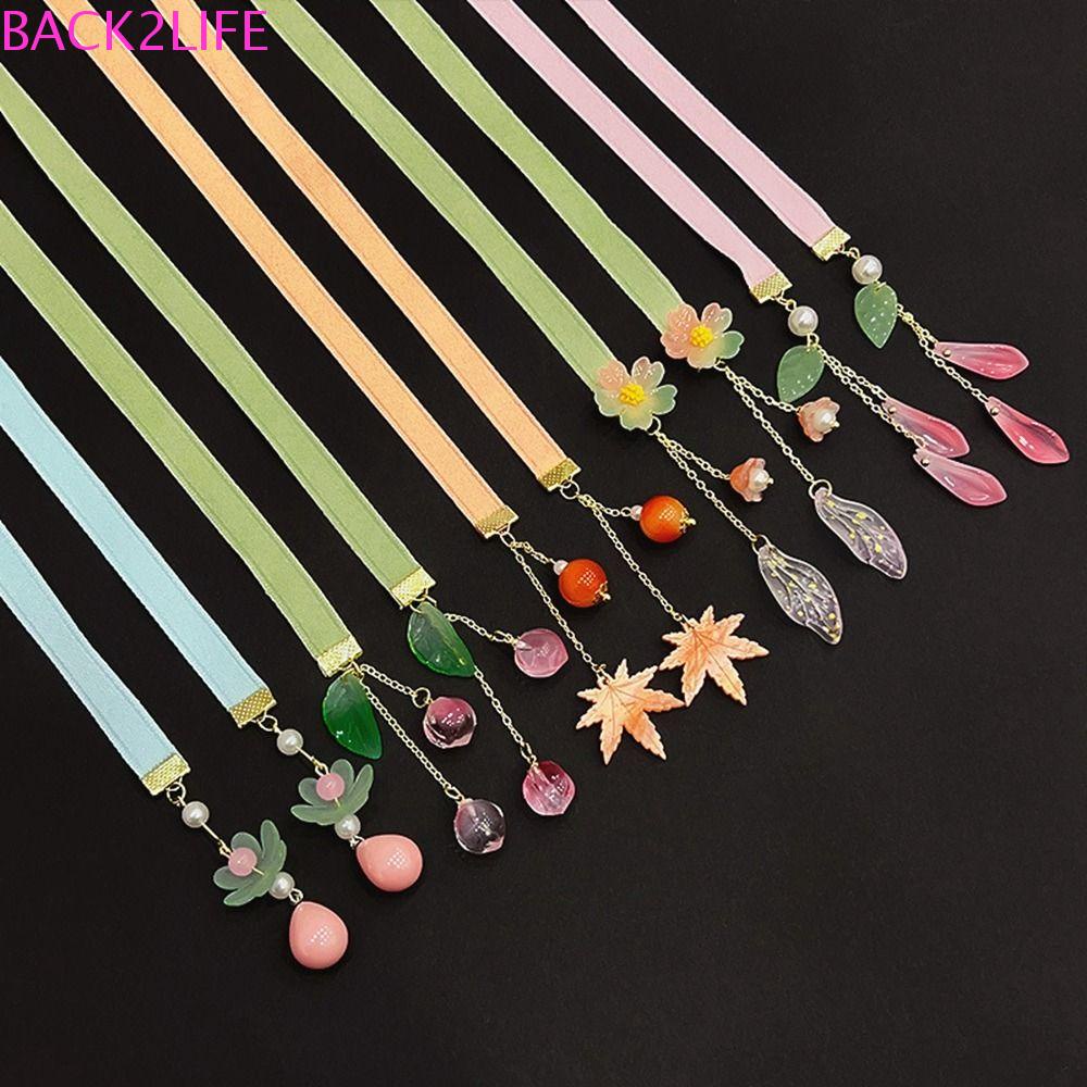 BACK2LIFE Kẹp Tóc Nơ Ruy Băng Dài Phong Cách Hanfu Cổ Điển Cho Nữ