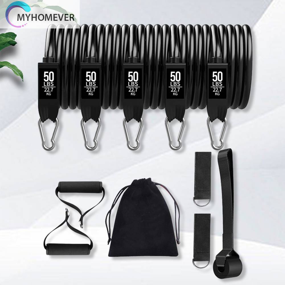 Set 11 Dây Kéo Đàn Hồi Hỗ Trợ Tập Yoga / Thể Hình