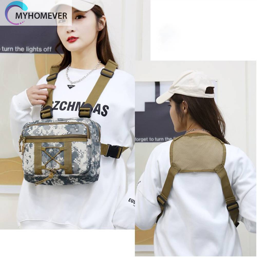 Túi Đeo Chéo Ngực Vải Oxford Nhỏ Gọn Có Thể Điều Chỉnh Thời Trang Cho Nam