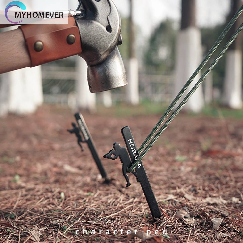 Set 4 Cọc Giăng Lều Trại Bằng Thép Không Gỉ