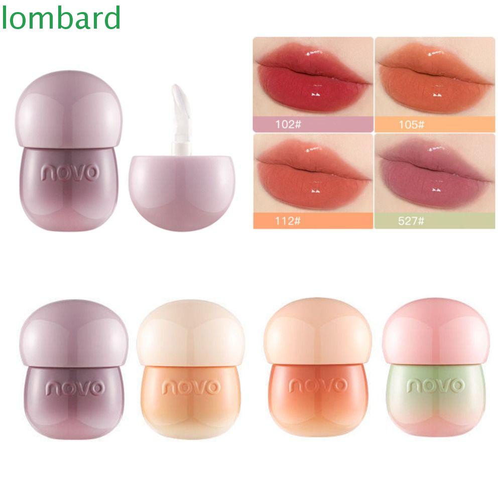 LOMBARD Son Bóng Lâu Trôi Dưỡng Ẩm Chăm Sóc Môi Phong Cách Hàn Quốc