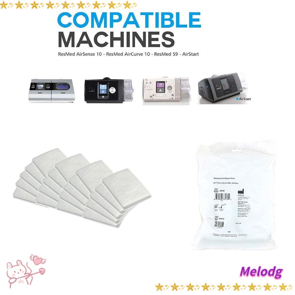 MELODG Bộ 10 Tấm Lọc CPAP Siêu Mịn Dùng Một Lần Tiện Dụng Cho Máy Lạnh Resmed Airsense