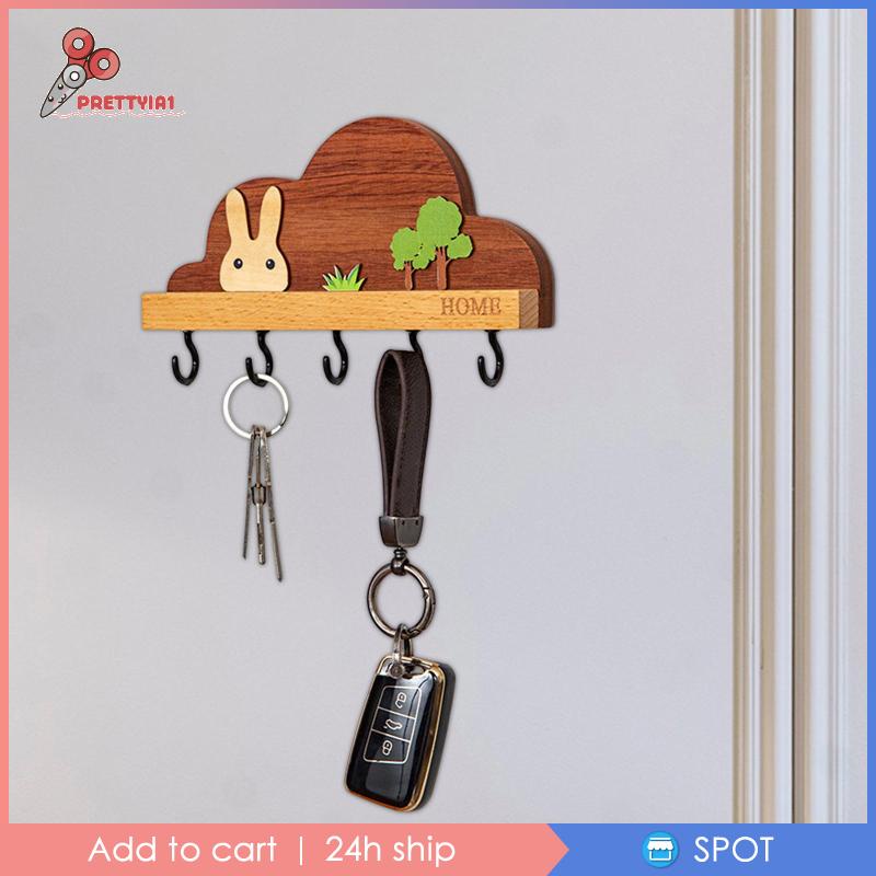 Móc Treo Chìa Khóa Gắn Tường Thiết Kế Dễ Thương Trang Trí Nhà Cửa