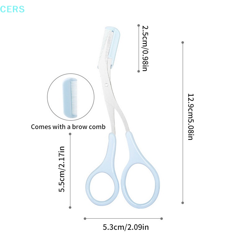 Kéo Tỉa Lông Mày Làm Đẹp Bằng Thép Không Gỉ Kèm Lược RS Dành Cho Bạn Nữ