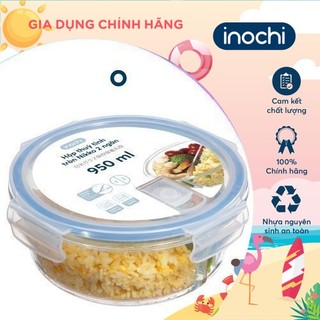 Hộp thuỷ tinh tròn Inochi - Nikko 950 ml