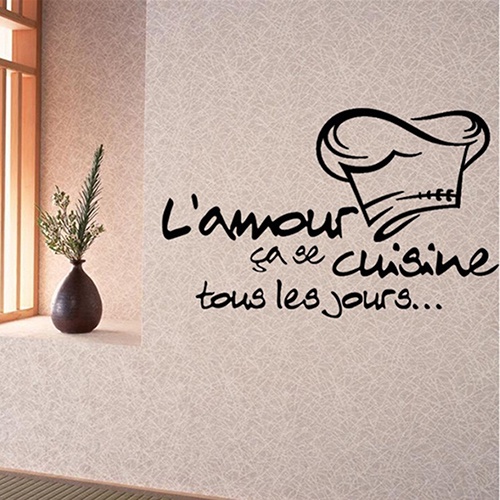 Miếng Dán Tường Trang Trí Nhà Bếp In Chữ Tiếng Anh Độc Đáo