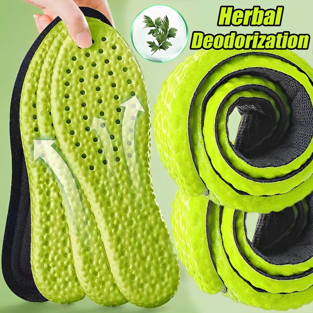 1 Cặp Đế Hút Mồ Hôi / Miếng Lót Giày Khử Mùi Gỗ Giun Mùa Hè / Đệm Giày Lưới Có Thể Điều Chỉnh Thoáng Khí / Đế Thể Thao Giảm Sốc Co Giãn