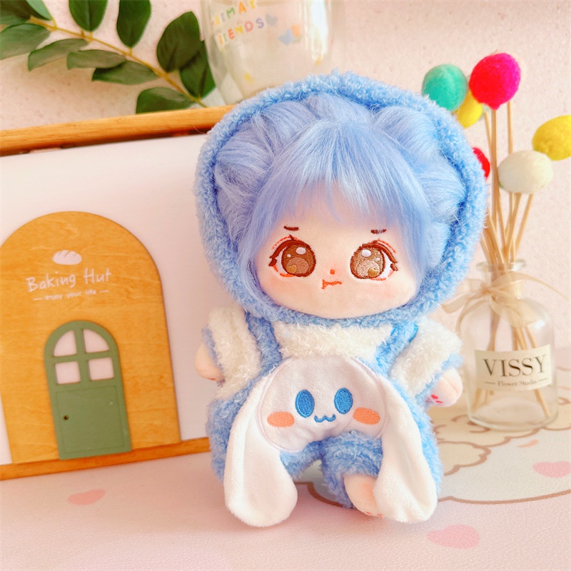 Jumpsuit Cotton 20cm Họa Tiết Động Vật Dễ Thương Cho Búp Bê