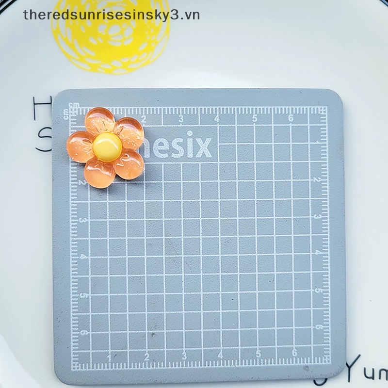 Bộ 20 Bông Hoa Nhựa Resin Trang Trí Sổ Tay Thủ Công