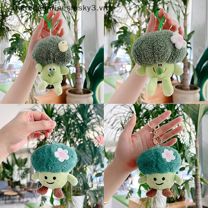 # # Móc Khóa Hình Thú Nhồi Bông Broccoli Phong Cách Hàn Quốc Dễ Thương Sáng Tạo Dành Cho Nữ