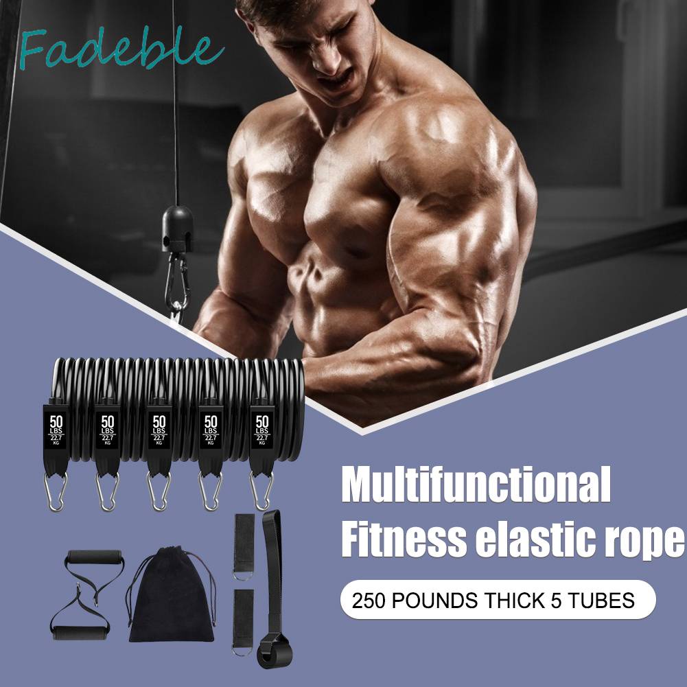 Set 11 Dây Kéo Đàn Hồi Hỗ Trợ Tập Yoga / Thể Hình