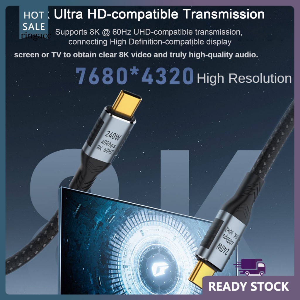 Dây Cáp Sạc Type-C Chống Nhiễu Tốc Độ Cao