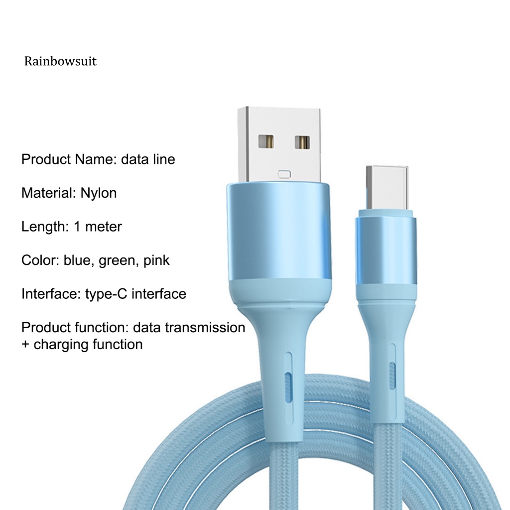 Cáp Sạc Nhanh Type-C 3A Linh Hoạt Cho Điện Thoại