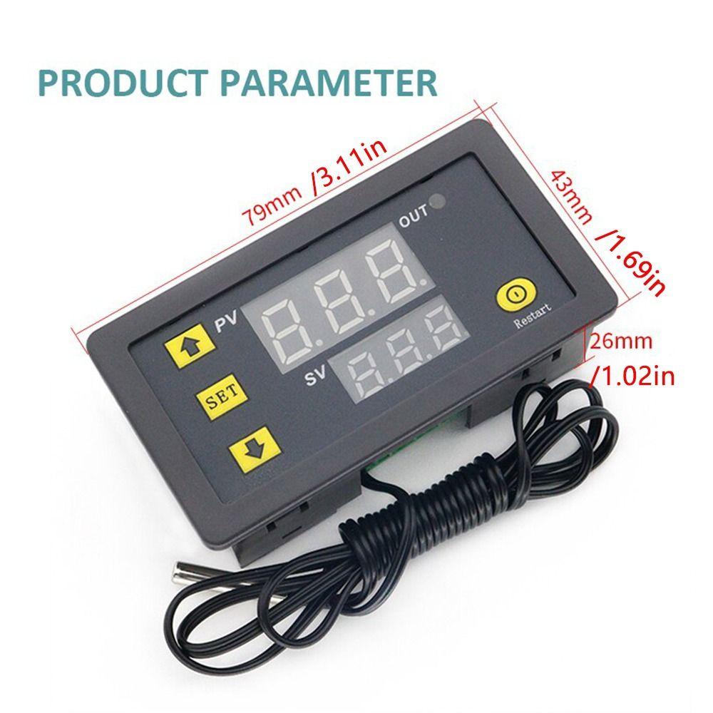 GLENES Bộ Điều Khiển Nhiệt Độ Kỹ Thuật Số 12V AC110-220V Cho W3230