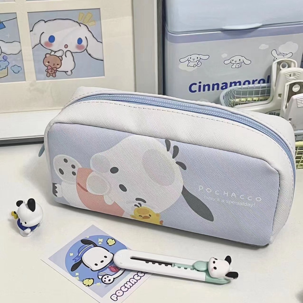 Túi Đựng Bút Chì Đa Năng In Hình Sanrio Pochacco Dễ Thương SQ3