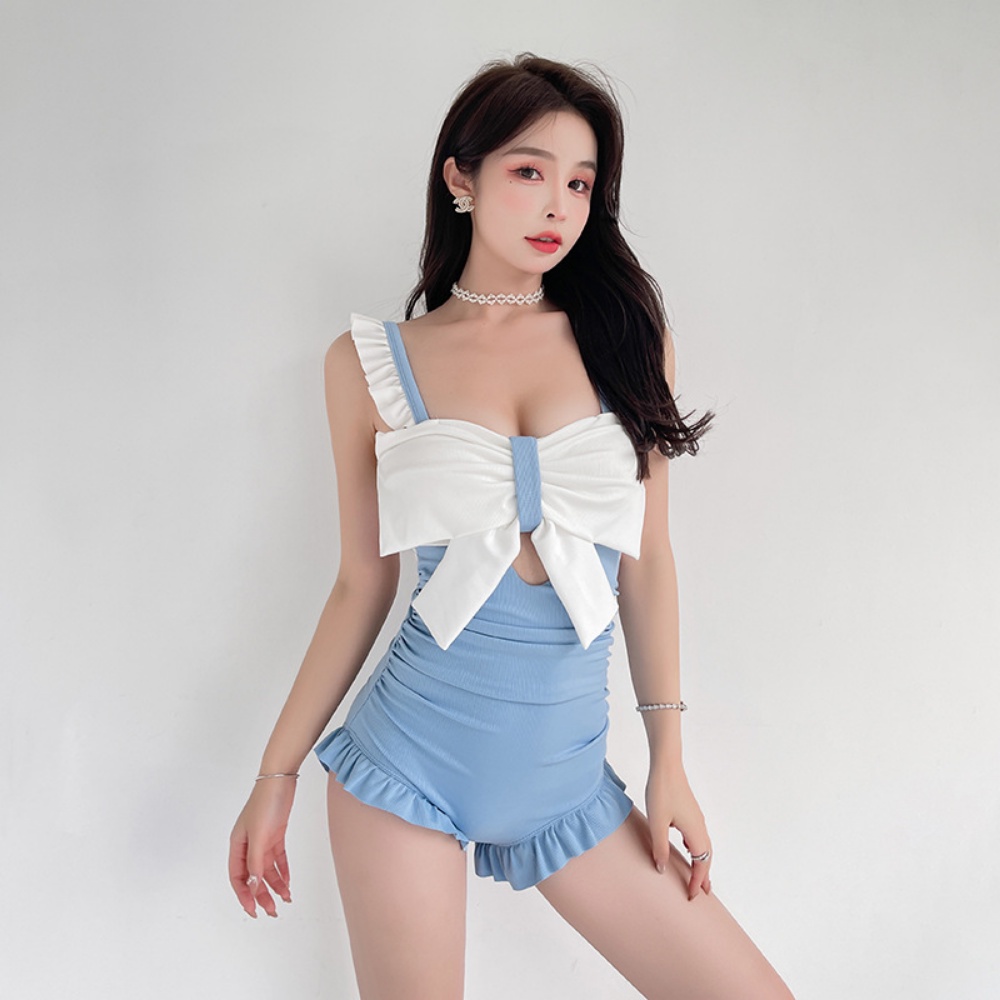 Đồ Bơi Một Mảnh Thời Trang Mùa Hè Phong Cách Retro Ngọt Ngào Dành Cho Nữ