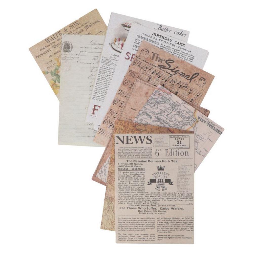 CHOOKEY Bộ Thẻ Giấy Làm Đồ Thủ Công Trang Trí Sổ Lưu Niệm