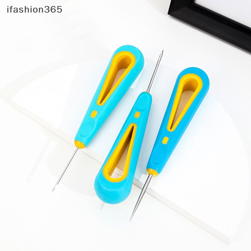 [ifashion365] Dụng Cụ Đục Lỗ Dạng Cong Và Thẳng Dùng Để Sửa Chữa Giày Da Thủ Công DIY Awl VN