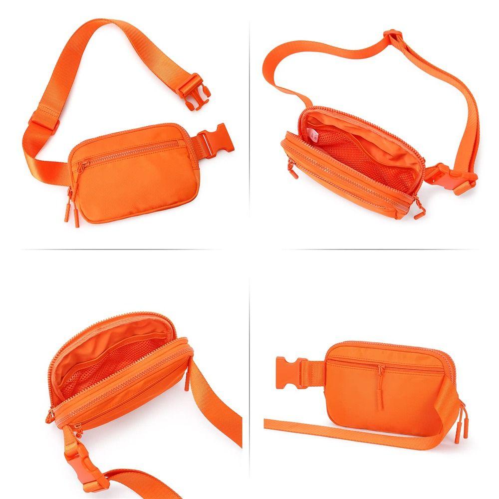 LEISURE Túi Đeo Hông Mini Gọn Nhẹ Có 4 Dây Khóa Kéo Tùy Chỉnh Thời Trang Cho Nữ Tập Thể Dục / Chạy Bộ / Leo Núi